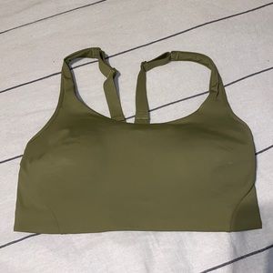 Lululemon olive sports bra
